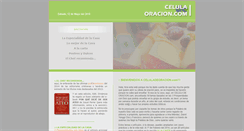 Desktop Screenshot of celuladeoracion.com